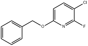 Pyridine, 3-chloro-2-fluoro-6-(phenylmethoxy)- Structure