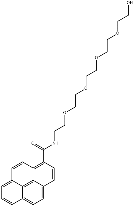 Pyrene -PEG5-OH Structure