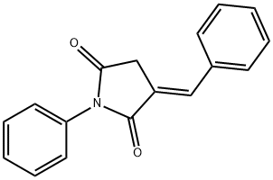 2,5-Pyrrolidinedione, 1-phenyl-3-(phenylmethylene)-, (3E)- Structure