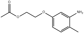 Ethanol, 2-(3-amino-4-methylphenoxy)-, 1-acetate 구조식 이미지