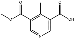 3,5-Pyridinedicarboxylic acid, 4-methyl-, 3-methyl ester Structure