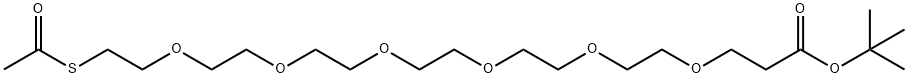 S-acetyl-PEG6-t-butyl ester Structure