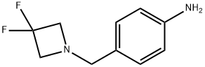 Benzenamine, 4-[(3,3-difluoro-1-azetidinyl)methyl]- Structure