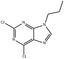 9H-Purine, 2,6-dichloro-9-propyl- 구조식 이미지