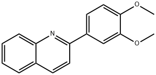 Quinoline, 2-(3,4-dimethoxyphenyl)- Structure