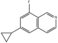 6‐cyclopropyl‐8‐fluoroisoquinoline Structure