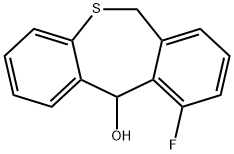 Dibenzo[b,e]thiepin-11-ol, 10-fluoro-6,11-dihydro- 구조식 이미지