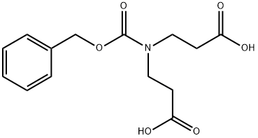 3-{[(Benzyloxy)carbonyl](2-carboxyethyl)amino}propanoic acid 구조식 이미지