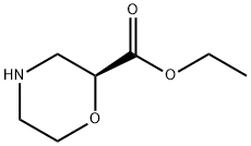 2-Morpholinecarboxylic acid, ethyl ester, (2S)- 구조식 이미지