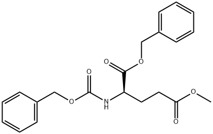 D-Glutamic acid, N-[(phenylmethoxy)carbonyl]-, 5-methyl 1-(phenylmethyl) ester Structure