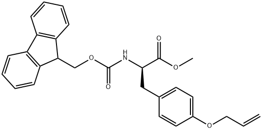 D-Tyrosine, N-[(9H-fluoren-9-ylmethoxy)carbonyl]-O-2-propen-1-yl-, methyl ester Structure