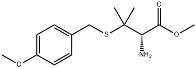 D-Valine, 3-[[(4-methoxyphenyl)methyl]thio]-, methyl ester Structure