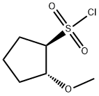 Cyclopentanesulfonyl chloride, 2-methoxy-, (1R,2R)- 구조식 이미지