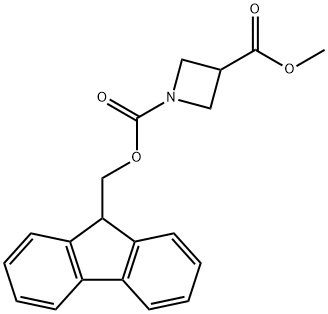 1,3-Azetidinedicarboxylic acid, 1-(9H-fluoren-9-ylmethyl) 3-methyl ester Structure