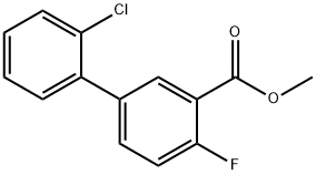 [1,1'-Biphenyl]-3-carboxylic acid, 2'-chloro-4-fluoro-, methyl ester Structure