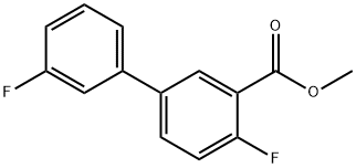 [1,1'-Biphenyl]-3-carboxylic acid, 3',4-difluoro-, methyl ester Structure