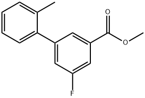 [1,1'-Biphenyl]-3-carboxylic acid, 5-fluoro-2'-methyl-, methyl ester Structure