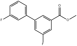 [1,1'-Biphenyl]-3-carboxylic acid, 3',5-difluoro-, methyl ester Structure