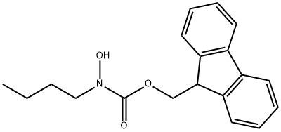 Carbamic acid, N-butyl-N-hydroxy-, 9H-fluoren-9-ylmethyl ester Structure