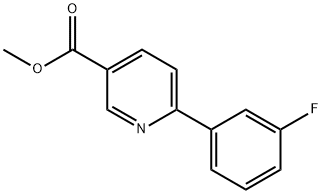 3-Pyridinecarboxylic acid, 6-(3-fluorophenyl)-, methyl ester Structure