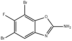 2-Benzoxazolamine, 5,7-dibromo-6-fluoro- Structure