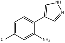 Benzenamine, 5-chloro-2-(1H-pyrazol-4-yl)- Structure