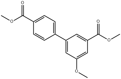 [1,1'-Biphenyl]-3,4'-dicarboxylic acid, 5-methoxy-, 3,4'-dimethyl ester Structure