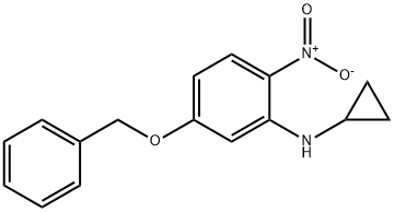 5-(Benzyloxy)-N-cyclopropyl-2-nitroaniline 구조식 이미지