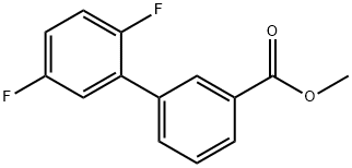 [1,1'-Biphenyl]-3-carboxylic acid, 2',5'-difluoro-, methyl ester Structure