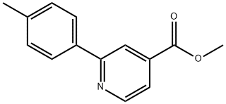 4-Pyridinecarboxylic acid, 2-(4-methylphenyl)-, methyl ester Structure