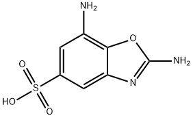 2,7-diamino-1,3-benzoxazole-5-sulfonic acid Structure