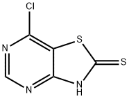 7-Chloro-[1,3]thiazolo[4,5-d]pyrimidine-2-thiol 구조식 이미지