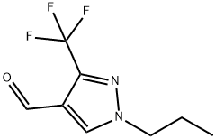 1H-Pyrazole-4-carboxaldehyde, 1-propyl-3-(trifluoromethyl)- Structure