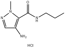 4-amino-1-methyl-N-propyl-1H-pyrazole-5-carboxamide Structure