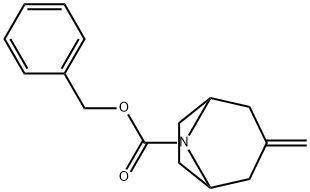 Benzyl 3-methylene-8-azabicyclo[3.2.1]octane-8-carboxylate Structure