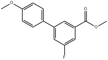 [1,1'-Biphenyl]-3-carboxylic acid, 5-fluoro-4'-methoxy-, methyl ester Structure