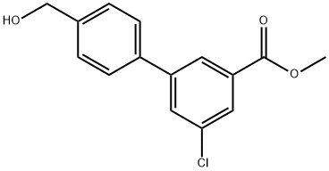 [1,1'-Biphenyl]-3-carboxylic acid, 5-chloro-4'-(hydroxymethyl)-, methyl ester Structure