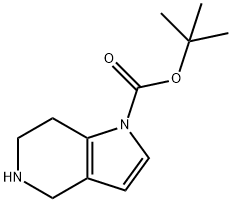 1H-Pyrrolo[3,2-c]pyridine-1-carboxylic acid, 4,5,6,7-tetrahydro-, 1,1-dimethylethyl ester Structure