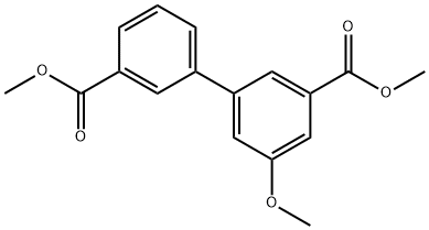 [1,1'-Biphenyl]-3,3'-dicarboxylic acid, 5-methoxy-, 3,3'-dimethyl ester Structure