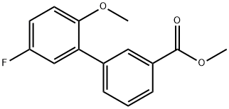 [1,1'-Biphenyl]-3-carboxylic acid, 5'-fluoro-2'-methoxy-, methyl ester Structure