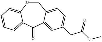 Dibenz[b,e]oxepin-9-acetic acid, 6,11-dihydro-11-oxo-, methyl ester Structure