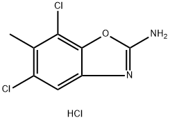 5,7-dichloro-6-methyl-1,3-benzoxazol-2-amine hydrochloride Structure