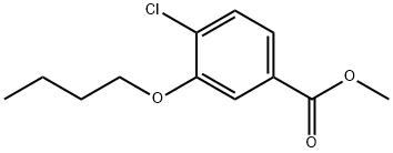 Benzoic acid, 3-butoxy-4-chloro-, methyl ester Structure