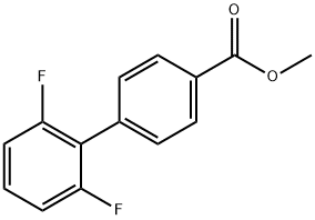 [1,1'-Biphenyl]-4-carboxylic acid, 2',6'-difluoro-, methyl ester Structure