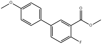 [1,1'-Biphenyl]-3-carboxylic acid, 4-fluoro-4'-methoxy-, methyl ester Structure