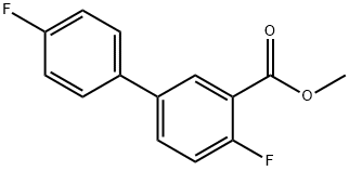 [1,1'-Biphenyl]-3-carboxylic acid, 4,4'-difluoro-, methyl ester Structure