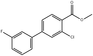 [1,1'-Biphenyl]-4-carboxylic acid, 3-chloro-3'-fluoro-, methyl ester Structure