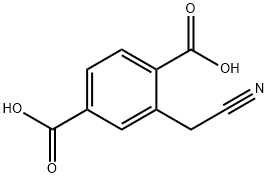 2-(Cyanomethyl)benzene-1,4-dicarboxylic acid 구조식 이미지