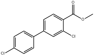 [1,1'-Biphenyl]-4-carboxylic acid, 3,4'-dichloro-, methyl ester Structure