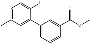 [1,1'-Biphenyl]-3-carboxylic acid, 2'-fluoro-5'-methyl-, methyl ester Structure